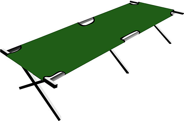 EPS 여행 생활용품 일러스트 레저용품 레저 휴가 취미 사람없음 야외 관광지 놀이용품 캠핑 침대 휴대용 오브젝트 간이침대 접이식 휴대용침대 국내일러스트 가구 파일형식 벡터