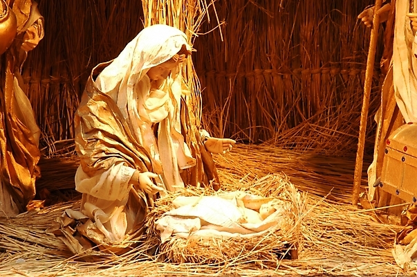 포토 JPG 기독교 종교 인형 크리스마스 조명 사람없음 모형 예수 볏짚 마네킹 성경이야기 마리아 예수탄생 마굿간 말구유 국내포토 기념일 이야기 신_종교 짚 외양간 파일형식