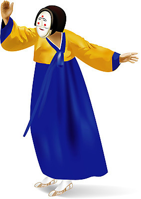 EPS 한국문화 한국전통 전통 여자 일러스트 한명 사람 20대 성인 전통놀이 공연 전통의상 한복 전통공연 탈춤 전통무용 탈 하회탈 각시 산대놀이 여자만 여자한명만 성인여자만 청년만 청년여자만 성인한명만 청년여자한명만 성인여자한명만 성인만 국내일러스트 1 동양문화 놀이 한국 가면 이벤트 청년 춤 파일형식 벡터