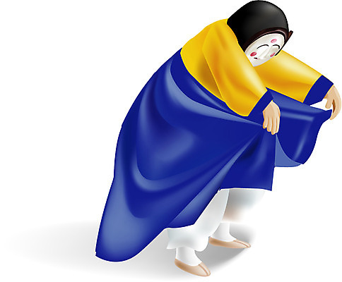 EPS 한국문화 한국전통 전통 여자 일러스트 한명 사람 20대 성인 전통놀이 공연 전통의상 한복 전통공연 탈춤 전통무용 탈 하회탈 각시 산대놀이 여자만 여자한명만 성인여자만 청년만 청년여자만 성인한명만 청년여자한명만 성인여자한명만 성인만 국내일러스트 1 동양문화 놀이 한국 가면 이벤트 청년 춤 파일형식 벡터