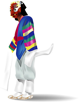 EPS 한국문화 한국전통 전통 남자 일러스트 한명 사람 20대 성인 전통놀이 공연 전통의상 한복 전통공연 탈춤 전통무용 탈 산대놀이 봉산 남자만 남자한명만 성인남자만 청년만 청년남자만 청년남자한명만 성인한명만 성인남자한명만 성인만 국내일러스트 1 동양문화 놀이 한국 가면 이벤트 청년 춤 파일형식 벡터