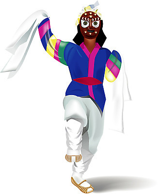 EPS 한국문화 한국전통 전통 남자 일러스트 한명 사람 20대 성인 전통놀이 공연 전통의상 한복 전통공연 탈춤 전통무용 탈 산대놀이 봉산 남자만 남자한명만 성인남자만 청년만 청년남자만 청년남자한명만 성인한명만 성인남자한명만 성인만 국내일러스트 1 동양문화 놀이 한국 가면 이벤트 청년 춤 파일형식 벡터