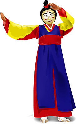EPS 한국문화 한국전통 전통 여자 일러스트 한명 사람 20대 성인 전통놀이 공연 전통의상 한복 전통공연 탈춤 전통무용 탈 산대놀이 소무 송파탈춤 여자만 여자한명만 성인여자만 청년만 청년여자만 성인한명만 청년여자한명만 성인여자한명만 성인만 국내일러스트 1 동양문화 놀이 한국 가면 이벤트 청년 춤 파일형식 벡터