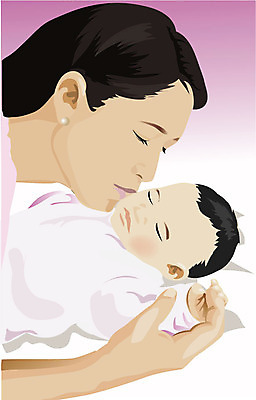 EPS 여자 남자 일러스트 가족 엄마 키스 사랑 사람 두명 아기 잠 모정 국내일러스트 감정 관계 애정표현 파일형식 벡터