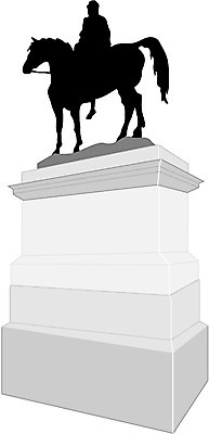 EPS 시설물 건축 일러스트 사람없음 동상 조각상 기념비 말동상 국내일러스트 건축물 조형물 기념물 파일형식 벡터