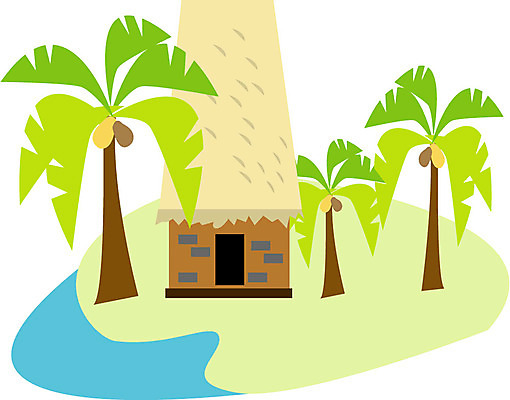 EPS 클립아트 나무 식물 건축물 건축 일러스트 사람없음 건물 야자수 동남아시아 휴양지 열대기후 국내일러스트 아시아 장소 파일형식 벡터