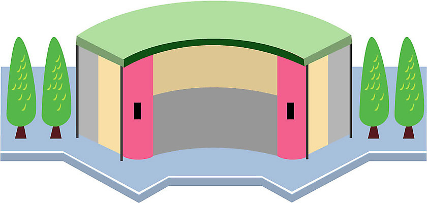 EPS 클립아트 시설물 건축물 공공시설 현대건축 건축 일러스트 사람없음 건물 미술관 박물관 관공서 국내일러스트 시설 파일형식 벡터