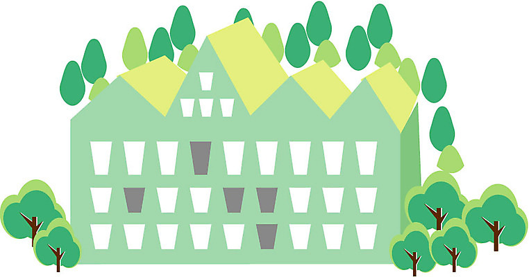 EPS 클립아트 시설물 건축 일러스트 리조트 사람없음 건물 공공기관 관청 구청 우체국 국내일러스트 건축물 기관 파일형식 벡터