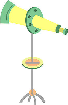 EPS 클립아트 과학 일러스트 실험기구 사람없음 망원경 관측 탐사 천체망원경 관측기 국내일러스트 파일형식 벡터