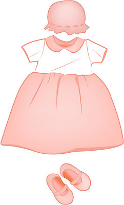 EPS 드레스 옷 원피스 일러스트 사람없음 치마 유아복 여름옷 여아옷 국내일러스트 하의 아기용품 파일형식 벡터 여름_계절