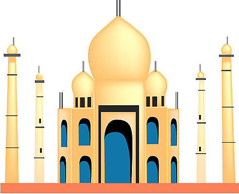 EPS 클립아트 해외 시설물 건축 고건축 유적 일러스트 사람없음 건물 궁전 세계문화유산 문화재 인도문화 타지마할 타지마할묘 국내일러스트 동양문화 전통 건축물 외국문화 인도 인도_나라 파일형식 벡터