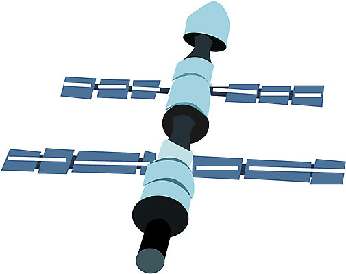 EPS 시설물 현대건축 건축 일러스트 사람없음 우주 인공위성 과학기술 우주항공 국내일러스트 건축물 통신 기술 파일형식 벡터