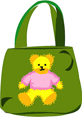 EPS 잡화 교육 가방 일러스트 책가방 사람없음 유치원 핸드백 오브젝트 보조가방 국내일러스트 파일형식 벡터