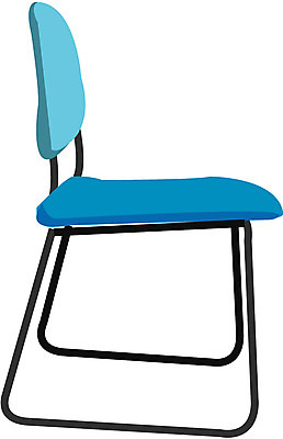 EPS 가구 의자 일러스트 사람없음 라이프 생활 오브젝트 사무실의자 등받이의자 국내일러스트 생활용품 파일형식 벡터