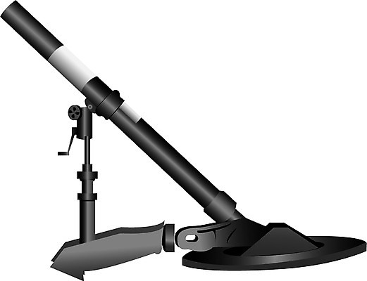 EPS 무기 일러스트 사람없음 오브젝트 전쟁 박격포 국내일러스트 파일형식 벡터