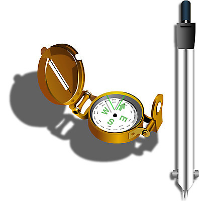 EPS 과학 일러스트 실험기구 사람없음 사무용품 나침반 방향 오브젝트 제도 제도기 국내일러스트 문구용품 제도기구 파일형식 벡터