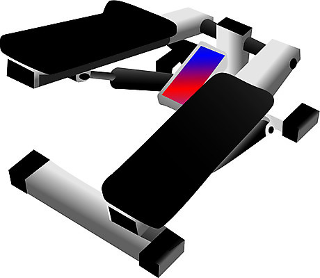 EPS 웰빙 스포츠용품 일러스트 건강 사람없음 운동 운동기구 헬스 오브젝트 스텝퍼 국내일러스트 스포츠 파일형식 벡터