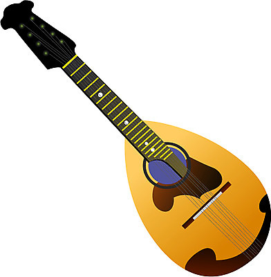 EPS 악기 음악 일러스트 현악기 사람없음 기타 오브젝트 서양악기 만돌린 국내일러스트 문화예술 파일형식 벡터
