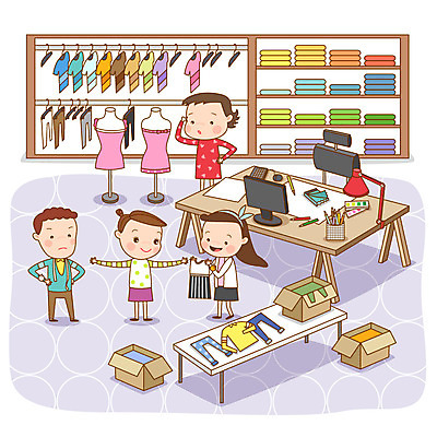 전신 모델 직업 옷 여자 남자 일러스트 서기 미소 웃음 사람 여러명 성인 컴퓨터 상자 구직 옷걸이 마네킹 책상 열정 아르바이트 성인만 최저임금 비정규직 국내일러스트 AI파일 감정 가구 다수 컨셉 비즈니스 모션 표정 경제 전자제품 파일형식 벡터