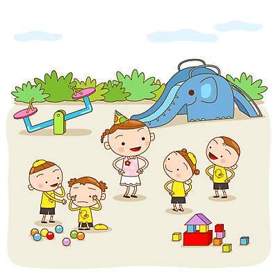 전신 식물 직업 여자 남자 어린이 일러스트 공 서기 미소 웃음 사람 소녀 소년 여러명 성인 장난감 교사 블록 구직 풀 미끄럼틀 놀이터 열정 시소 아르바이트 최저임금 비정규직 국내일러스트 AI파일 감정 다수 컨셉 비즈니스 모션 놀이 표정 경제 놀이기구 파일형식 벡터