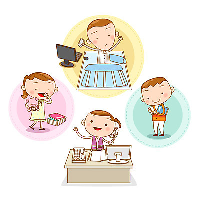 직업 여자 남자 일러스트 아침 미소 웃음 사람 여러명 성인 컴퓨터 이불 잠옷 구직 잠 전화기 책상 기지개 열정 하품 통화 아르바이트 모닝콜 성인만 최저임금 비정규직 국내일러스트 AI파일 주간 옷 감정 가구 다수 컨셉 비즈니스 침구 모션 표정 경제 전자제품 생리현상 파일형식 벡터