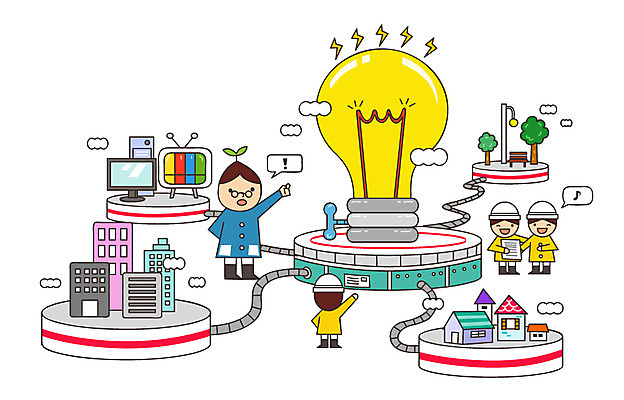 나무 식물 어린이 일러스트 전구 공장 상상 조명 주택 미소 웃음 사람 빌딩 여러명 건물 컴퓨터 판타지 모니터 텔레비전 유치원생 꿈 분석 과정 복잡 국내일러스트 AI파일 건축물 다수 컨셉 공업 표정 전자제품 파일형식 벡터
