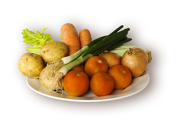 포토 JPG 해외이미지 접시 웰빙 토마토 채소 양파 감자 실내 사람없음 당근 신선 흰배경 유기농 파 샐러리 해외202004 해외포토 식기 백그라운드 뿌리채소 내부 흰색 파일형식 이미지허브