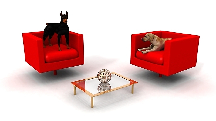 포토 JPG 해외이미지 일러스트 유리 탁자 피곤 사람없음 빨간색 반사 3D 방 흰색 휴게실 개 만들기 고립 여의주 해외202004 해외포토 컬러 가구 컨셉 포유류 모션 재질 디지털합성 파일형식 이미지허브