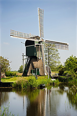 포토 JPG 해외이미지 구름 계절 하늘 사람없음 초록색 물 파란색 강 반사 봄 풍차 흰색 개울 칼날 네덜란드 방앗간 해외202004 해외포토 자연요소 유럽 컬러 파일형식 이미지허브