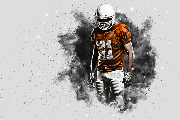 포토 JPG 해외이미지 남자 스포츠 유니폼 공 한명 사람 운동복 미식축구 축구 미국 럭비공 미식축구선수 해외202004 해외포토 1 옷 북아메리카 운동선수 구기 럭비용품 파일형식 이미지허브