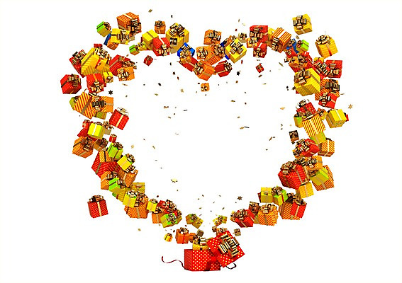 PSD 편집이미지 기념일 크리스마스 크리스마스선물 선물 사랑 이벤트 사람없음 그래픽 선물상자 상자 3D소스 3D 하트 입체 편집소스 편집3D 모양 감정 디지털합성 파일형식