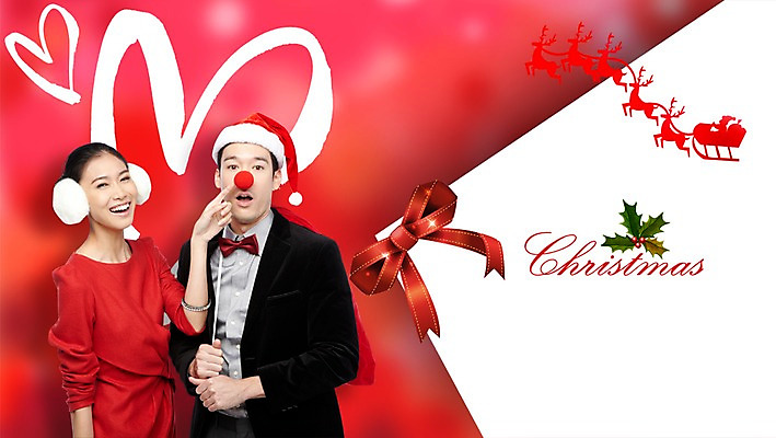 PSD 외국인 편집이미지 모자 배너 커플 계절 여자 기념일 남자 리본 한쌍 크리스마스 겨울 산타모자 안내 프레임 틀 서기 미소 웃음 사람 이벤트 상반신 20대 성인 두명 쌍 알림 청년만 성인만 이미지편집 모자_잡화 잡화 관계 모션 표정 인종 청년 파일형식