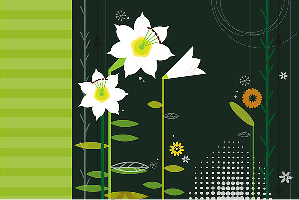 식물 문양 꽃 백그라운드 무늬 패턴 꽃백그라운드 일러스트 사람없음 백합 꽃봉오리 봉오리 국내일러스트 AI파일 파일형식 벡터