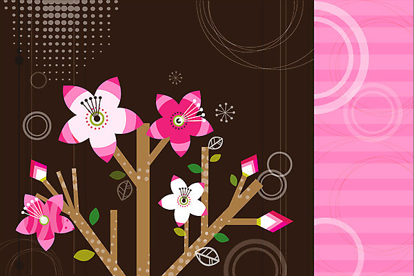 식물 문양 꽃 백그라운드 무늬 패턴 꽃백그라운드 일러스트 사람없음 철쭉 국내일러스트 AI파일 파일형식 벡터