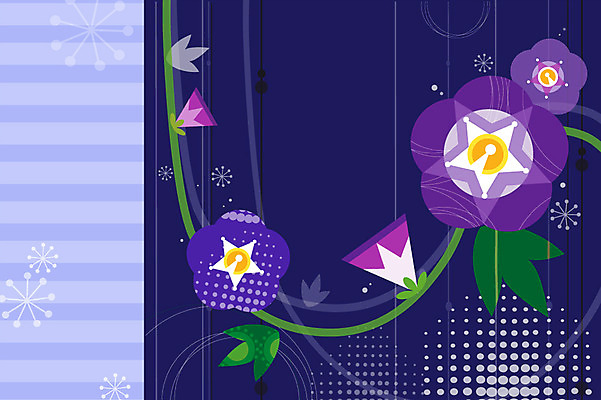 식물 문양 꽃 백그라운드 무늬 패턴 꽃백그라운드 일러스트 사람없음 꽃봉오리 나팔꽃 봉오리 국내일러스트 AI파일 파일형식 벡터