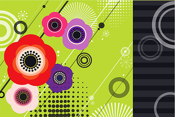 식물 문양 꽃 백그라운드 무늬 패턴 꽃백그라운드 일러스트 사람없음 아네모네 국내일러스트 AI파일 파일형식 벡터