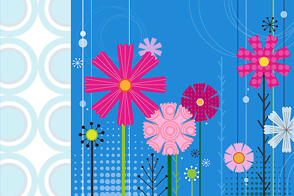 식물 문양 꽃 백그라운드 무늬 패턴 꽃백그라운드 일러스트 사람없음 코스모스 국내일러스트 AI파일 파일형식 벡터