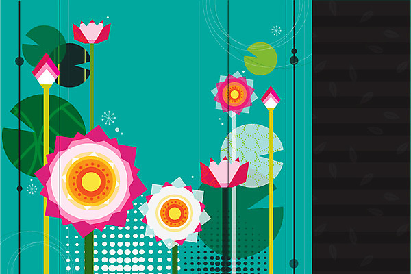 식물 문양 꽃 백그라운드 무늬 패턴 꽃백그라운드 일러스트 연꽃 사람없음 꽃봉오리 봉오리 국내일러스트 AI파일 파일형식 벡터