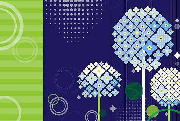 식물 문양 꽃 백그라운드 무늬 패턴 꽃백그라운드 일러스트 사람없음 수국 국내일러스트 AI파일 파일형식 벡터