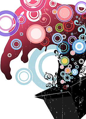 줄기 백그라운드 일러스트 디지털백그라운드 사람없음 그래픽 물 상자 디지털 원형 국내일러스트 AI파일 자연요소 도형 식물 파일형식 벡터