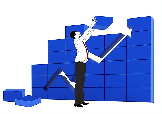 전신 PSD 편집 편집이미지 남자 화살표 비즈니스 합성일러스트 한명 서기 미소 웃음 사람 성인 3D 블록 성장 직장인 비즈니스맨 입체 남자만 남자한명만 성인남자만 성인만 편집3D 직업 1 모션 표정 디지털합성 파일형식