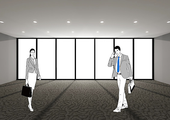 전신 PSD 편집 편집이미지 여자 남자 서류가방 가방 비즈니스 합성일러스트 서기 미소 웃음 사람 성인 두명 3D 직장인 비즈니스맨 비즈니스우먼 입체 통화 성인만 편집3D 직업 잡화 모션 표정 디지털합성 파일형식