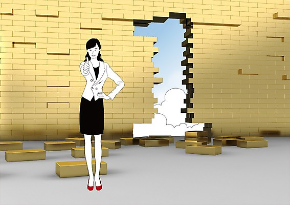 전신 PSD 편집 편집이미지 1 여자 벽 비즈니스 벽돌 합성일러스트 한명 서기 미소 웃음 사람 손짓 성인 3D 엄지손가락 우승 최고 직장인 비즈니스우먼 입체 넘버원 여자만 여자한명만 성인여자만 성인만 편집3D 직업 손가락 모션 표정 디지털합성 파일형식