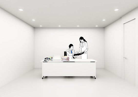 PSD 편집 편집이미지 여자 남자 비즈니스 합성일러스트 미소 웃음 사람 성인 두명 노트북 컴퓨터 사무실 지구본 3D 직장인 비즈니스맨 비즈니스우먼 전화기 책상 입체 문서 결재 통화 결재판 성인만 편집3D 직업 가구 모션 표정 전자제품 디지털합성 파일형식