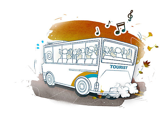 PSD 식물 여자 남자 교통수단 여행 교통 낙엽 잎 일러스트 자동차 버스 경고 안전 사람 여러명 성인 보호 사회이슈 예방 생활안전 안전수칙 교통안전 관광버스 성인만 국내일러스트 육상교통 다수 컨셉 대중교통 파일형식