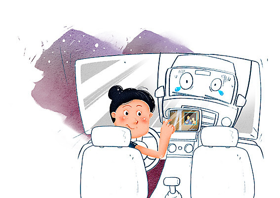 PSD 여자 교통수단 교통 의자 일러스트 자동차 경고 한명 안전 사람 앉기 성인 운전 운전사 보호 사회이슈 예방 생활안전 안전수칙 교통안전 DMB 여자만 여자한명만 성인여자만 성인만 국내일러스트 직업 1 육상교통 가구 컨셉 모션 전자제품 파일형식