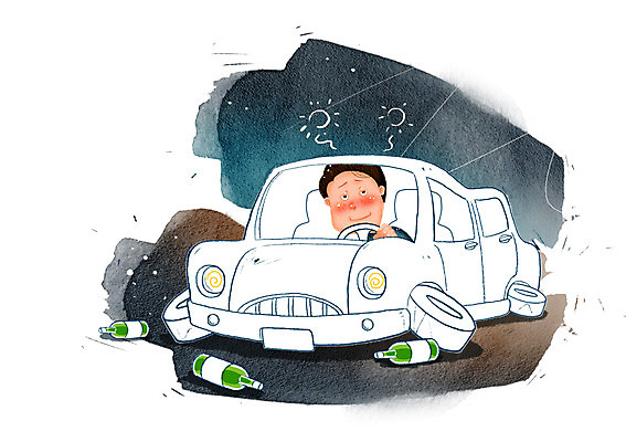 PSD 남자 교통수단 교통 일러스트 자동차 술병 경고 한명 안전 사람 앉기 성인 보호 사회이슈 음주 예방 생활안전 안전수칙 교통안전 음주운전 남자만 남자한명만 성인남자만 성인만 국내일러스트 1 육상교통 컨셉 모션 병_용기 주류 운전 범죄 파일형식