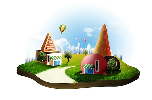 PSD 나무 식물 구름 편집이미지 음식 하늘 디저트 피자 패스트푸드 잔디 초원 사람없음 건물 상점 식당 테마파크 기구 열기구 풀 콘아이스크림 소프트아이스크림 아이스크림가게 피자집 이미지편집 자연요소 건축물 항공교통 놀이 아이스크림 서양음식 공간 인스턴트 아이스크림장사 파일형식