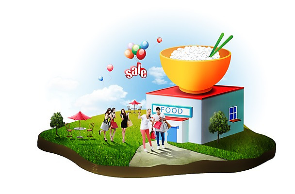 전신 PSD 외국인 나무 식물 편집이미지 여자 남자 음식 젓가락 탁자 밥 서기 미소 웃음 사람 잔디 초원 여러명 성인 세일 상점 식당 테마파크 쌀 풀 풍선 밥그릇 쌀밥 성인만 이미지편집 그릇 가구 다수 모션 놀이 곡류 수저 표정 인종 공간 파일형식