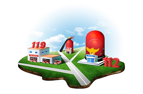 PSD 식물 구름 편집이미지 도로 길 교통수단 자동차 하늘 잔디 초원 사람없음 건물 테마파크 풀 경찰 소방차 관공서 소화기 119 112 경찰서 공공기관 사이렌 소방서 파출소 이미지편집 자연요소 직업 건축물 육상교통 교통 교통시설 놀이 공간 안전장비 소방 전화번호 파일형식